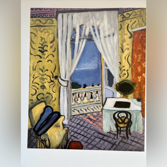 Henri Matisse Print Interior With A Violin Case 1996 MoMa 14” T X 11” W Orig pac - Picture 3 of 6